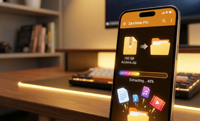 Zarchiver Pro Ekstrak 100gb Tanpa Crash